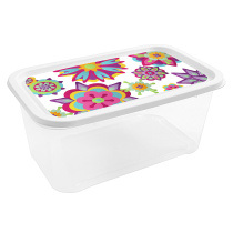 Контейнер 1,2 л. с декором IML для СВЧ и хол С2049,пласт(1/30)