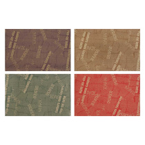 Бумага д/упаковки подарков, набор 2 рулона, 50x70 см, крафт Газета цветная, 4 диз (8/8)