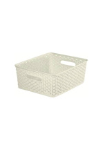 Корзина Curver My Style S,255x196x103мм,4л, с ручками, кремовая 196859 (1/6)