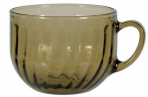 Бульонница 670млс ручкой "Elica" (дымч. стекло) (12)