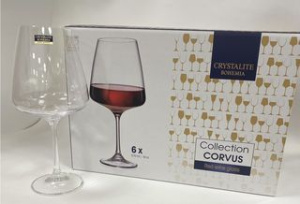Набор бокалов 6пр 570мл CORVUS для красного вина (1/4)