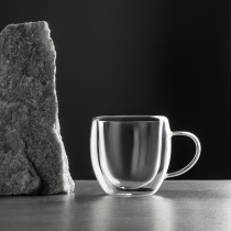 Набор кружек с двойными стенками, 2шт, 250 мл, стекло BY COLLECTION (1/24)