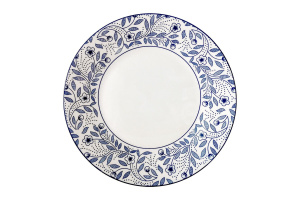 "Floral pattern" Тарелка 23см обеденная (фарф.) (12/48)