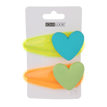 Зажим для волос 2 шт, 7 см, металл, пластик, ПВХ, арт.2 ЮНИLOOK (10/10)