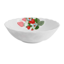 Салатник 22,5см 1330мл "Клубника",стекло (3/24)