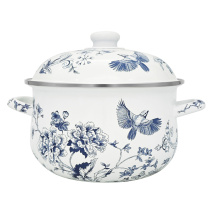 Кастрюля эмалированная тм VETTA Флорал, 18см, 2л, индукция (1/12)