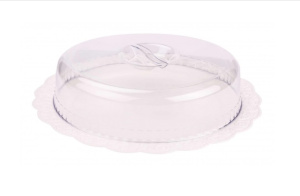 Блюдо "Нежность" 36см с крышкой,пласт. (1/4)