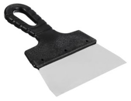 Шпатель металл (нерж.), пластиковая ручка 150мм (1/100)
