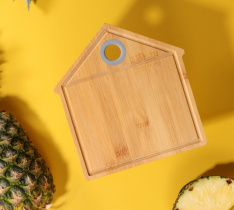 Доска разделочная, бамбук, силикон, 19.6х21х0.9см VETTA (1/30)