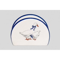 Салфетница "ГУСИ" (кер.доломит) п/у (1/72)