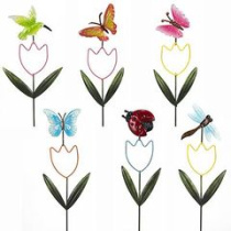 Декор для сада, металл,12,3*41см, "Тюльпан", 6 диз (1)