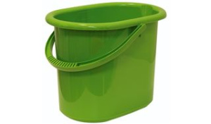Ведро 11л овальное Салатовый пласт.(1/5)