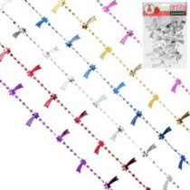 Бусы 2,0м декор. СНОУ БУМ (пластик) (6цв) (6/288)