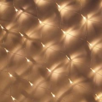 Гирлянда электр. Сеть 2,5*0,5м, 100LED шампань,прозр.провод 220В СНОУ БУМ (1/100)