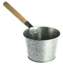 Ковш 2,5л с деревянной ручкой оцин, сталь.(1/10)