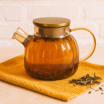 Чайник заварочный 1000мл, стекло, нерж.сталь SATOSHI Кантри (1/46) 