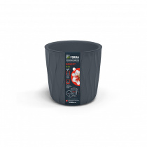 Горшок д/цветов с дренаж. вставкой Desert 3,6л (d182, h177мм)(серый) (1/18)