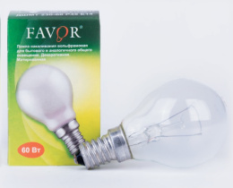 Лампа накаливания ДШМТ 230-60 Favor Е14 60Вт (100/100)
