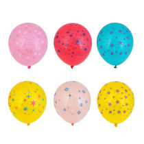 Набор воздушных шаров 6 шт. 12", с цветным рис. Капитан Весельчак (12/600))