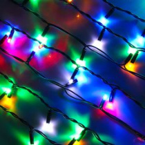 Гирлянда электр. Бахрома 3*0,5м, 100LED, (уличн) Новый мульти мерцание. провод, 220В СНОУ БУМ (1/20)
