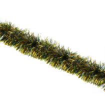Мишура 9x200см, ПЭТ, зеленая с золотом, 26-322 СНОУ БУМ (1/12)