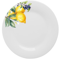 Тарелка подстановочная, опаловое стекло, 25см MILLIMI Лимоны (6/36) 