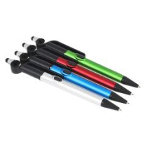 Авторучка шар. синяя "5 в1": ручка, держатель д/м/т, стилус, фонарик, 2х-ст.отвертка, пл.,4цв.(1/8)