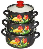 Набор Грациозный - ЭКСТРА (к.сф. 1,5; 2; 3л ст/кр корич) эмаль(1)