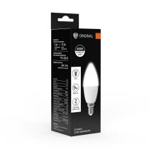 Лампа светодиодная C37 9Вт, Е14, 806 Лм, 4000 К, 175-265 В, Ra>80, IRF <5% (10/10/100)