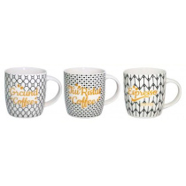 Кружка 360 мл "Кофе" фарф.(12/48)