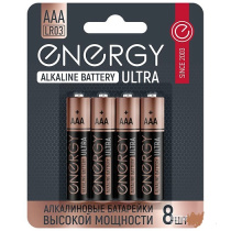 Батарейка алкалиновая Energy Ultra LR03/8B (АAА) (12/48)