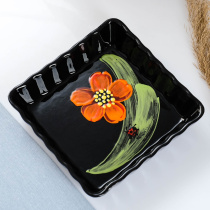 Емкость для запекания квадратная "Волна" Божья коровка (6)