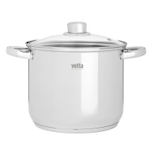 Кастрюля 20х17см, 5,0л, со стекл. крышкой, индукция VETTA Орландо (1/4)