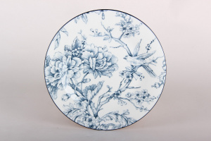 "Blue garden" Тарелка 20см десертная (фарф.)  (12/72)