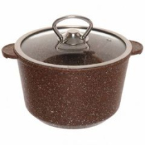 Кастрюля 3,0л ГРАНИТс/кр 20см (браун-браун) алюм.(1/8)