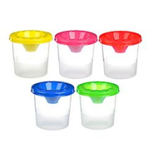 Стакан-непроливайка, 1 отделение, пластик (10/200)