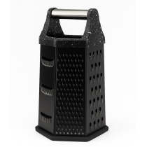 Терка 6-и сторонняя с антиналип. покрытием 23см, нерж.сталь SATOSHI (1/72)