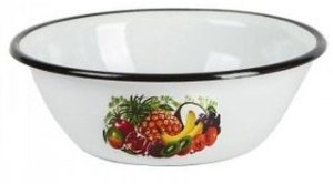 Миска 2,0л Эквадор (белая) эмаль(1/12)