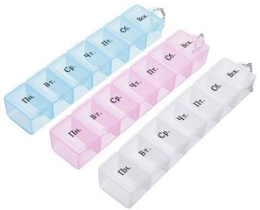 Контейнер для мелочей 7 отсеков 15*3,3см "Ежедневный" (1/12/480)