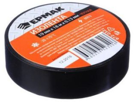 Изолента 19мм-18м черная ЕРМАК (10/50)