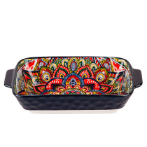 "Arabesque" Блюдо для запекания (синий) 22,5*12,5*5см (min6) (транспортная уп.) фрф. (9/36)