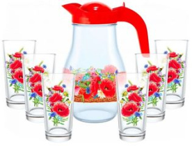 Набор для воды 7пр "Маковое поле" (3)