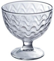 Креманка 310мл "Мальва" Волна (стекло) (12/648)