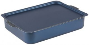 Противень 190*250*57мм ТМ Калитва Сатин мет/кр, 2 руч, с АП алюм.(1/16)