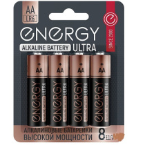 Батарейка алкалиновая Energy Ultra LR6/8B (АА) (1/12/48)