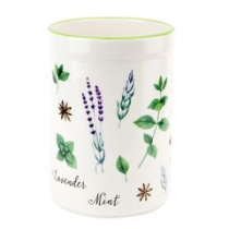 "Душистые травы" Подставка для столовых приборов (без приборов) d=9,5см h=14см. v=700 кер.(36)