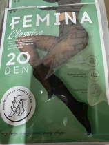 Колготки 20 ден 2 nero с шортиками FEMINA NEW CLASSICO (6/6)