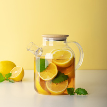 Чайник заварочный 1800мл, с бамбуковой крышкой, стекло VETTA (1/24)