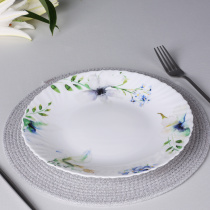 Тарелка подстановочная, опаловое стекло, 24см MILLIMI Шабер (6/36)