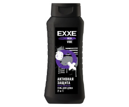 EXXE MEN Мужской гель для душа 2в1 "Увлажняющий" VIBE, 400 мл (1/12)